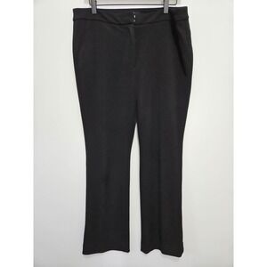 The Slim Black Dress Pants Women 12P Straight Leg Office Trousers White House Bl